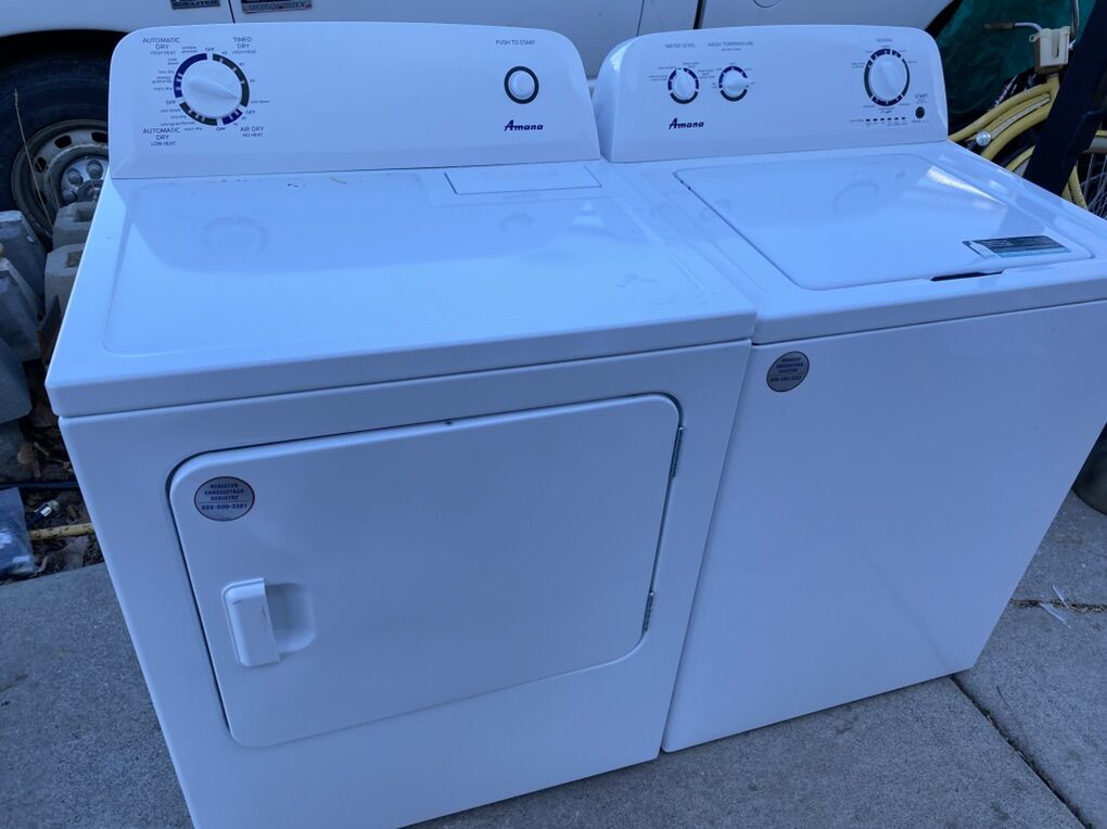 Side-by-side Top Load Washer And Electric Dryer