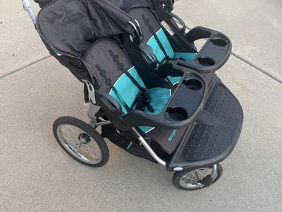 Baby Trend Navigator Double Jogging Stroller - Black & Teal