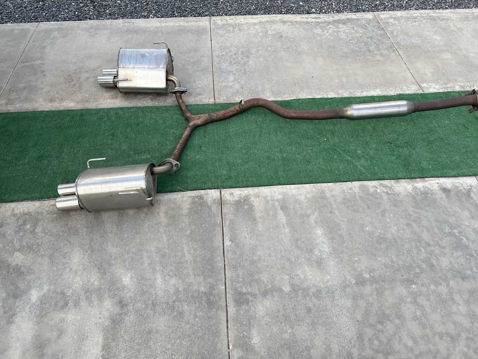 2015 WRX STI OEM stock exhaust cat-back
