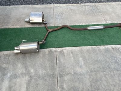 2015 WRX STI OEM stock exhaust cat-back