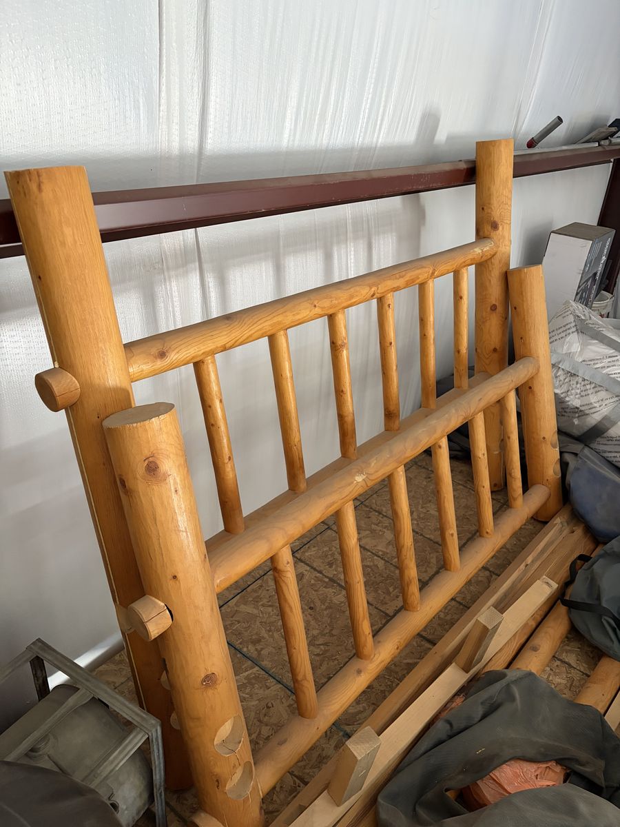 Queen Log Bed Frame
