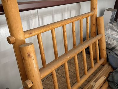 Queen Log Bed Frame