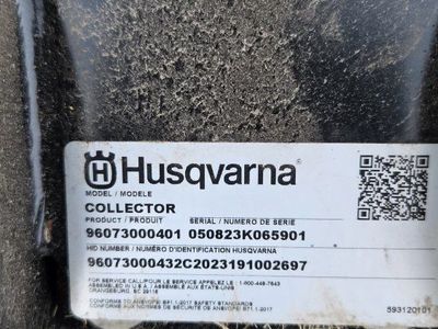 Husqvarna airens craftsman dual bin soft bagger grass catcher 96073000401 Lawn Mower Bagger Collector Assembly - Used