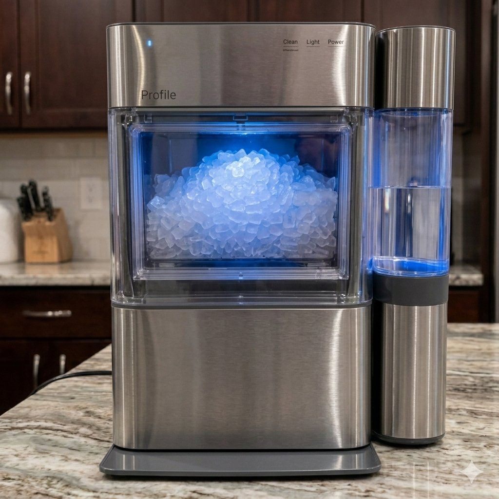 GE Profile Opal 2.0 Nugget Ice Maker with Side Tank - Stainless Steel, Smart Wi-Fi