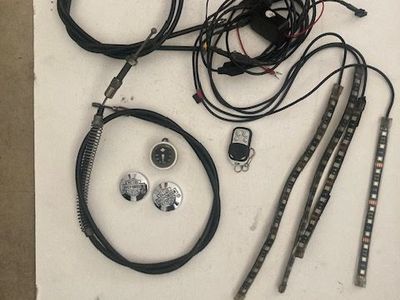 Harley clutch cable, speedo cable, thermometer, auxiliary light kit