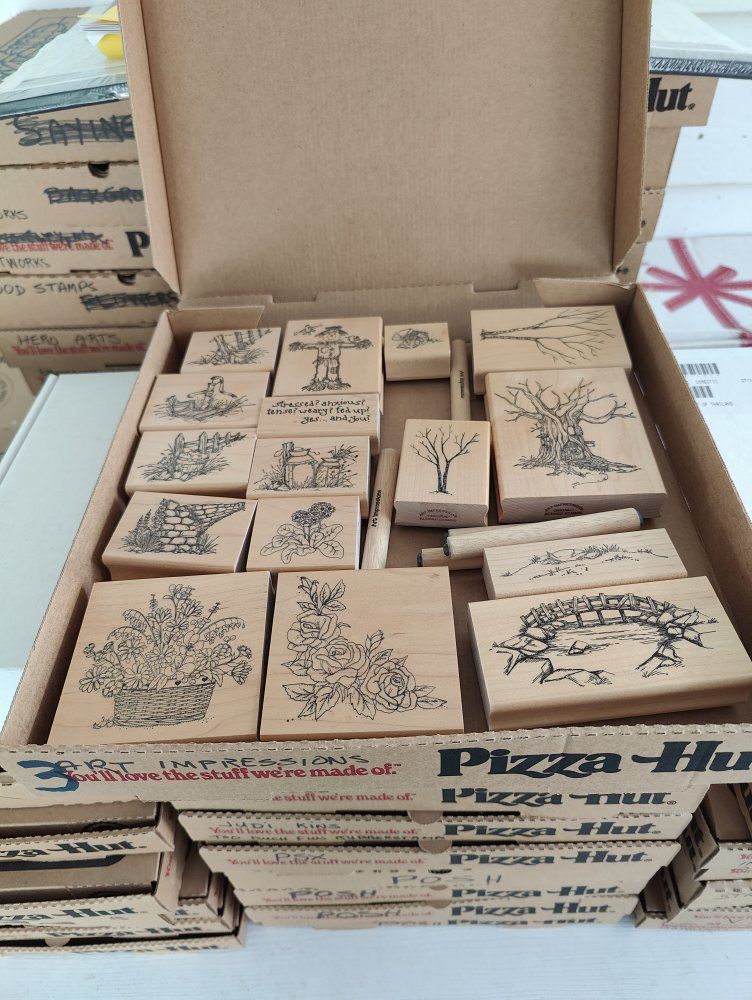 New, old stock rubber stamps, designed mainly for people that like to make their own greeting cards.