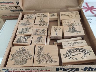 New, old stock rubber stamps, designed mainly for people that like to make their own greeting cards.