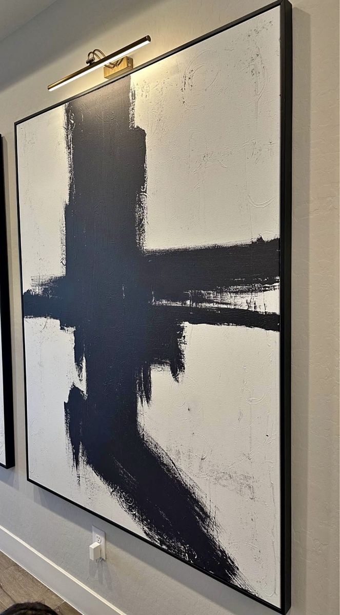 Restoration Hardware Abstract  Art Large Oil Painting Picture Was $4800