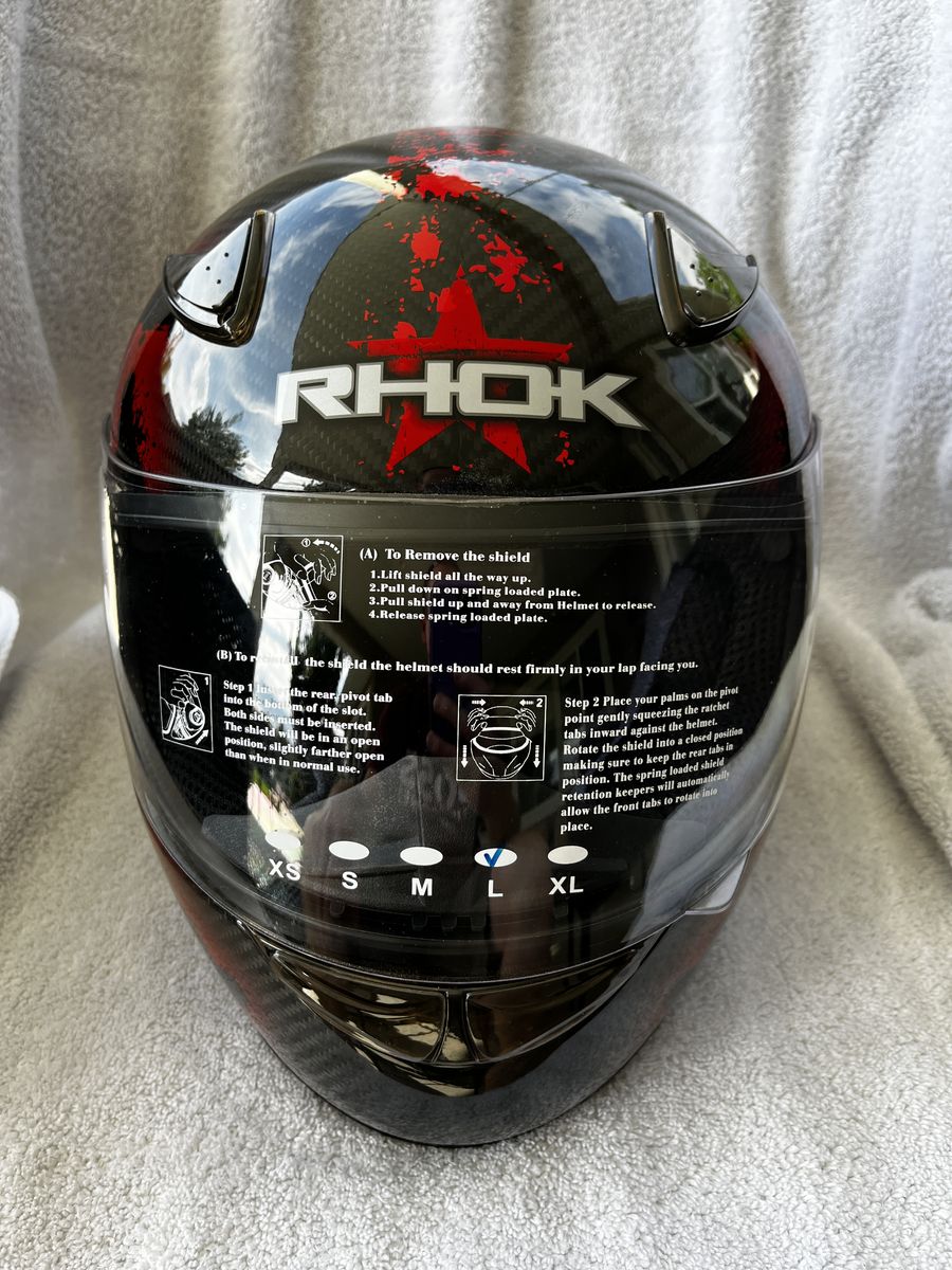 New RHOK Street Bike Helmet Red Large
