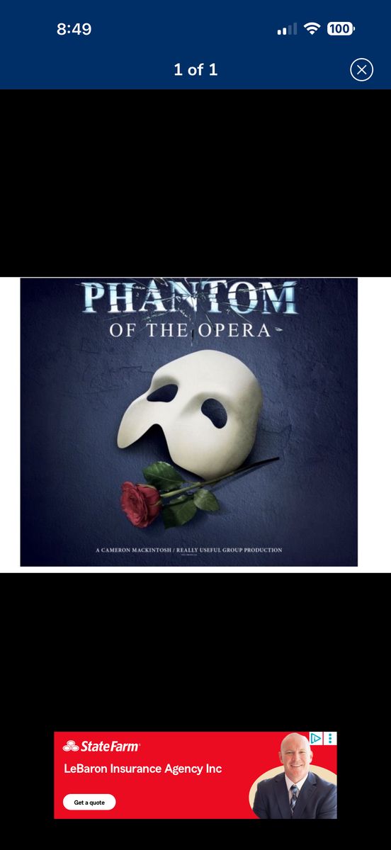 Phantom Of The Opera Tickets