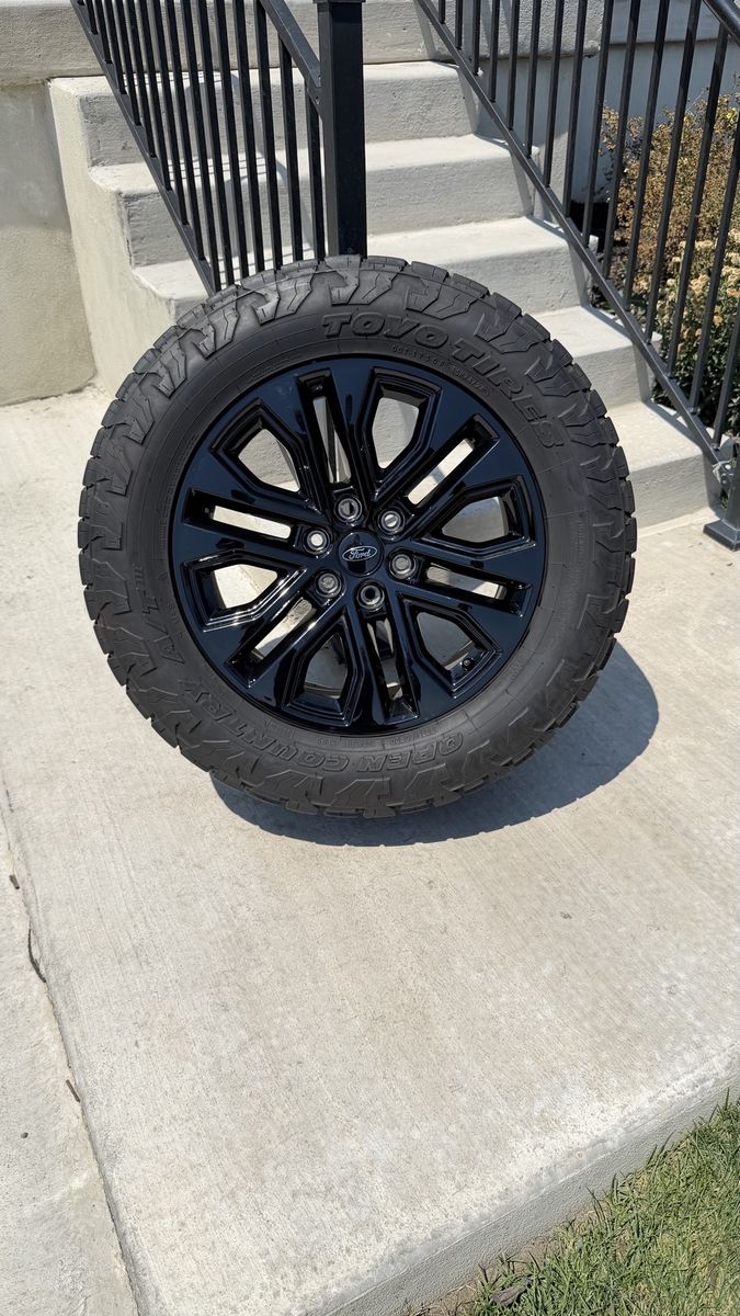 Ford F150 Rims and Tires 275/60R20 Toyo AT3 Load E