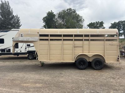 Horse Trailer sandblasting and painting.