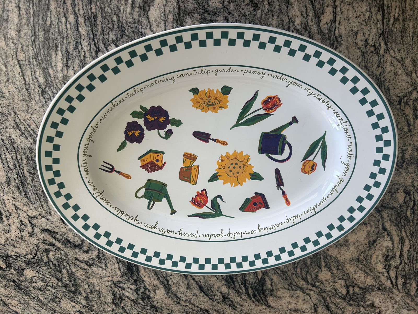 Fun Serving Platter-Country Garden