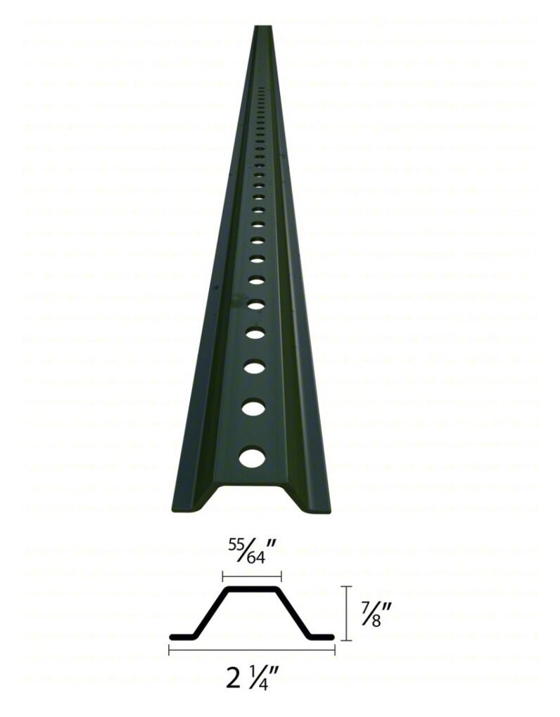 New U-channel Sign Posts, 84 in. x 2 1/4, 6 Pieces