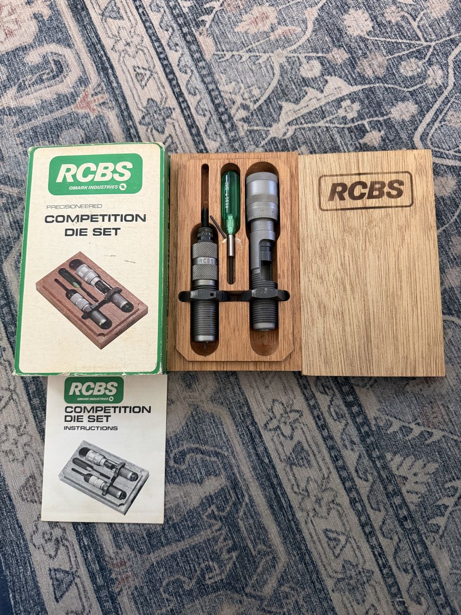 RCBS Competition Die Set 30-06 Springfield Reloading Dies with Wood Box - Unused