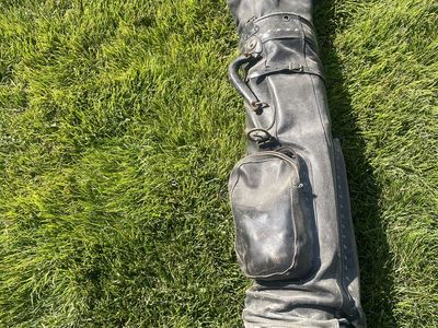 Vintage leather golf bag