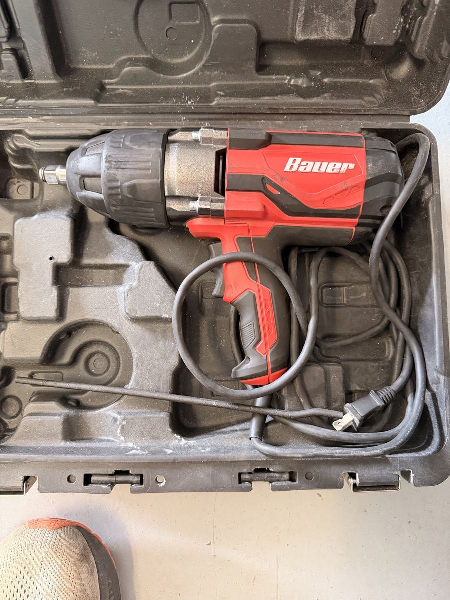 BAUER 8.5 Amp, 1/2 in. Impact Wrench with Rocker Switch