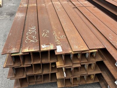 JUST ARRIVED!! Surplus Steel Wide Flange Beam 6" x 15# x 50' lengths - $569.95 each