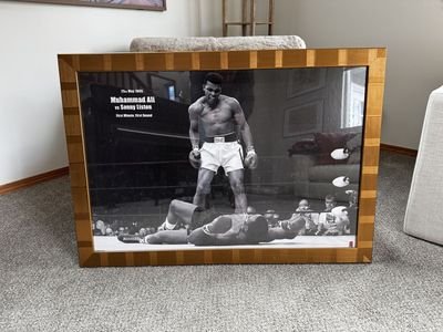 Custom Framed Art Muhammad Ali, Sunny Liston