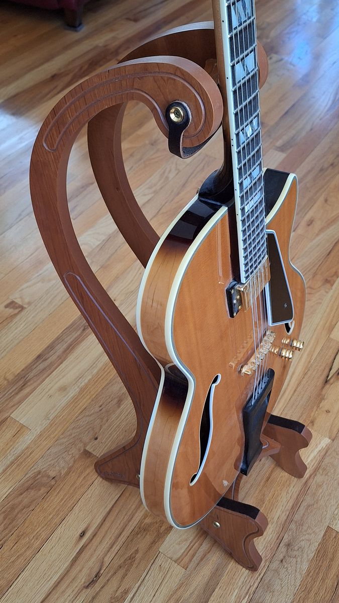 Guitar Stand Fancy Wood by Helstrom - Like New!!!