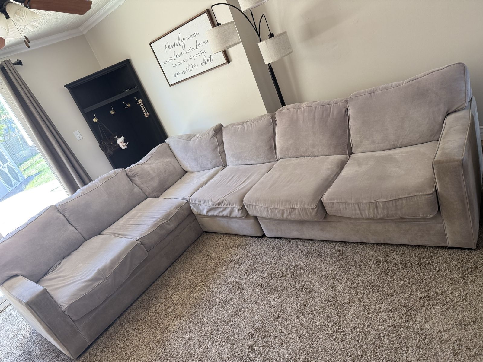 Grey sectional
