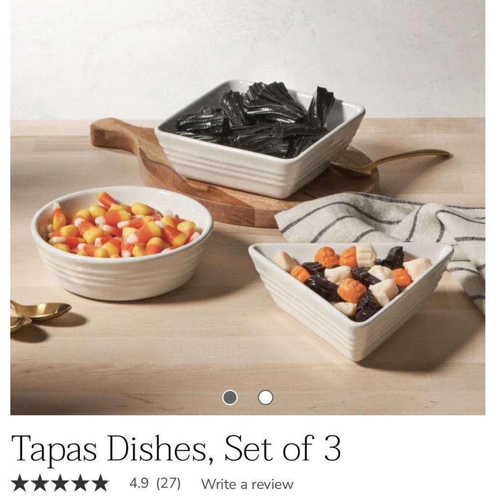 Le creuset Set Of 3 Tapas Dishes - White