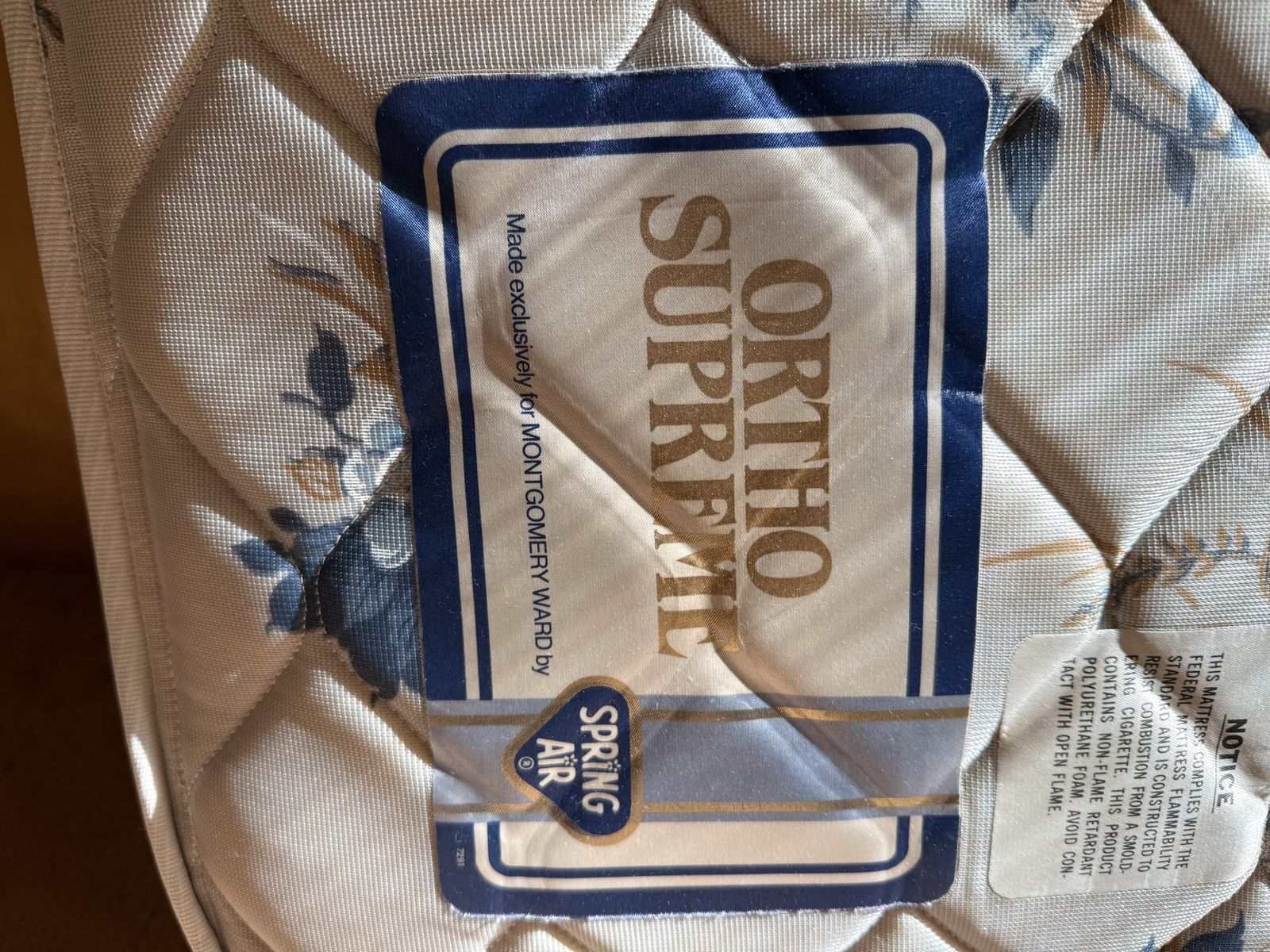 Free Mattress and Box Springs with frame.