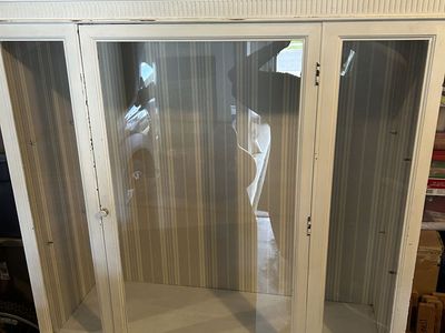 Small white chippy vintage cupboard