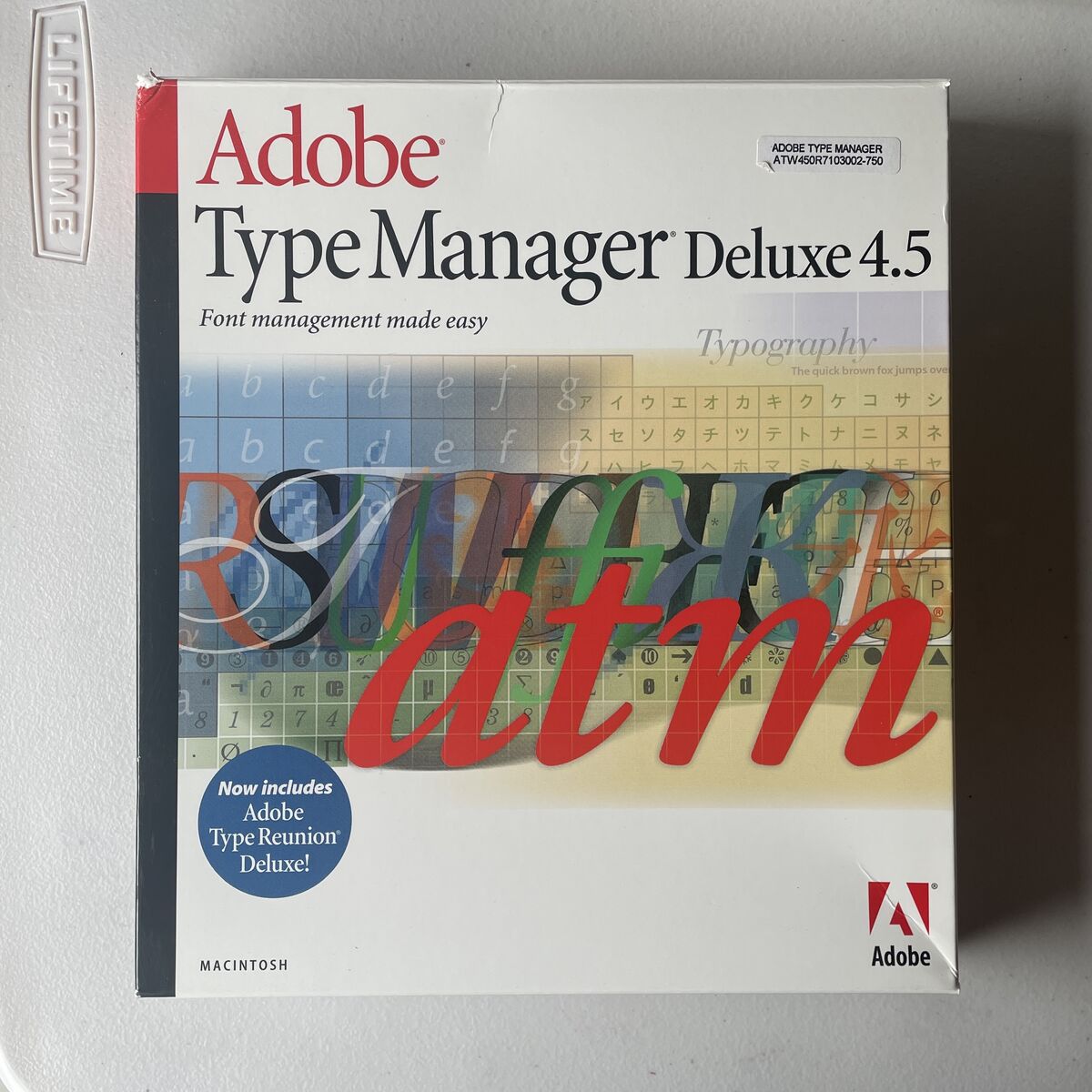 Adobe Type Manager Deluxe 4.5 - Mac Software - Font Management Made Easy