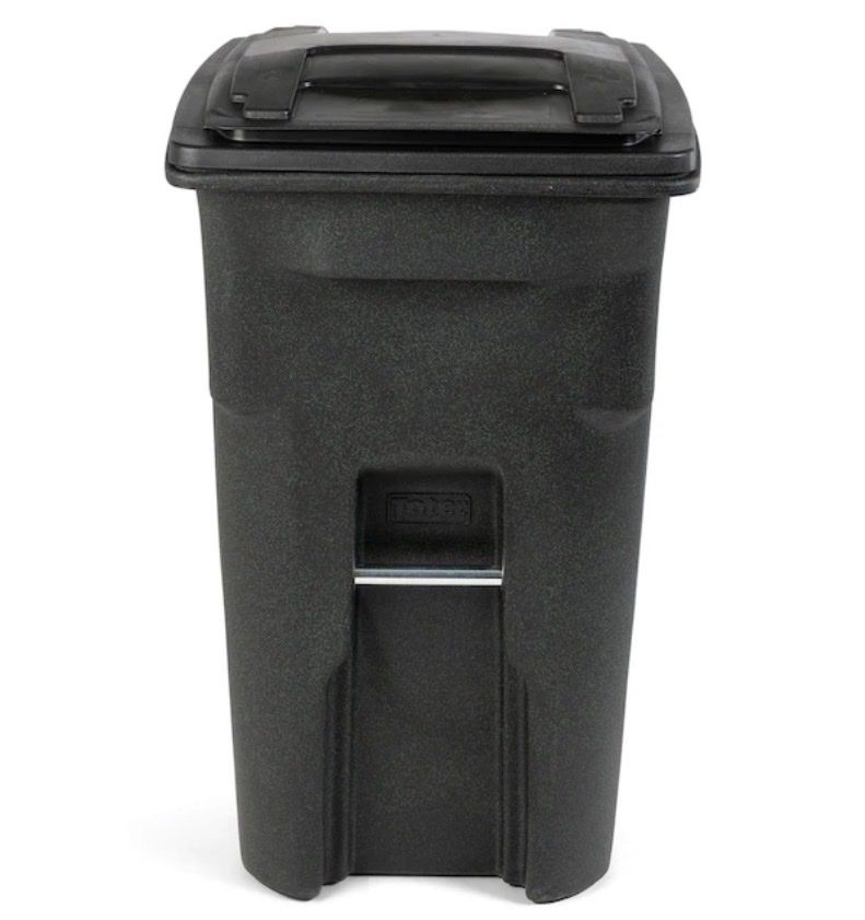 NEW 64 Gallon Greenstone Plastic Wheeled Garbage