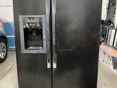 GE Profile Black Side-by-Side Refrigerator with Ice & Water Dispenser