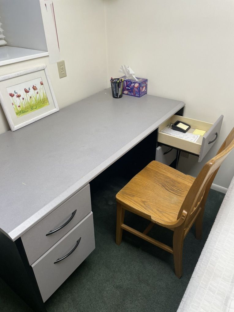 Grey And Black Student Office Desk