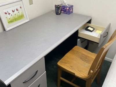 Grey And Black Student Office Desk