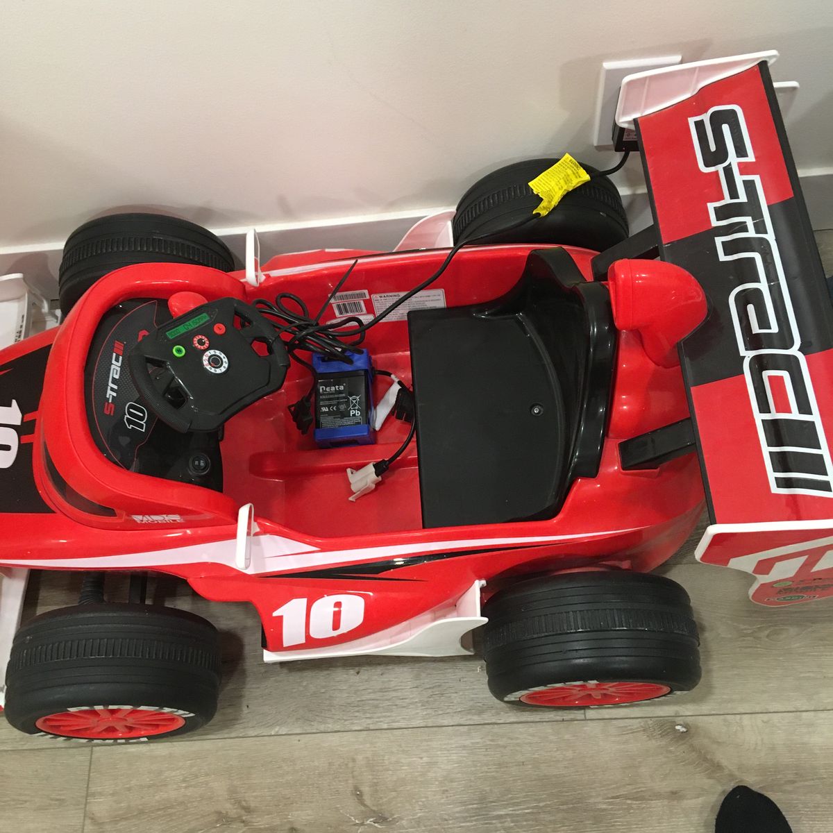 Motion Trendz Red 12V Battery Powered Formula 1 Ride-On Car with Charger, Ages 3+
