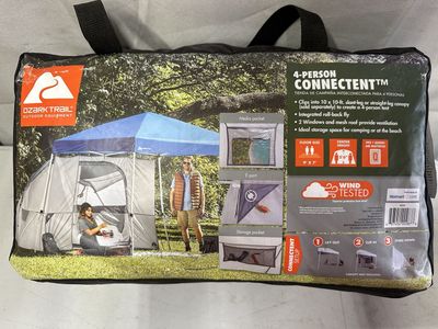 BRAND NEW Ozark Trail 4-Person Connect Tent Universal Canopy Tent