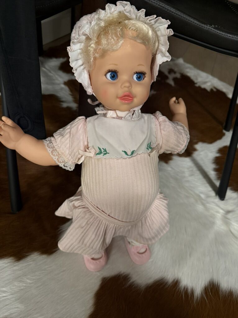 1980s Vintage Talking Baby Heather Doll