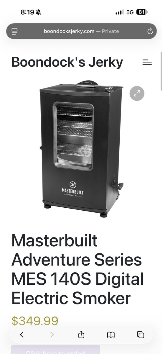 Masterbuilt electric smoker