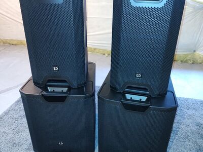 LD Systems ICOA Sound System + Wheels + Bags