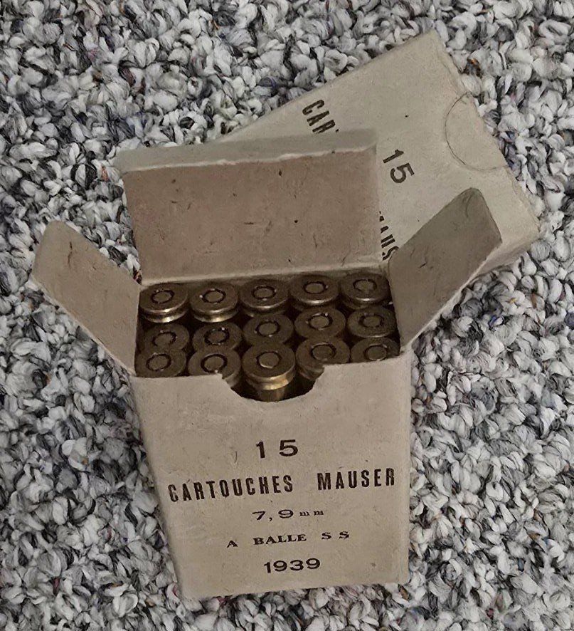Mauser 7.9mm Ammo.