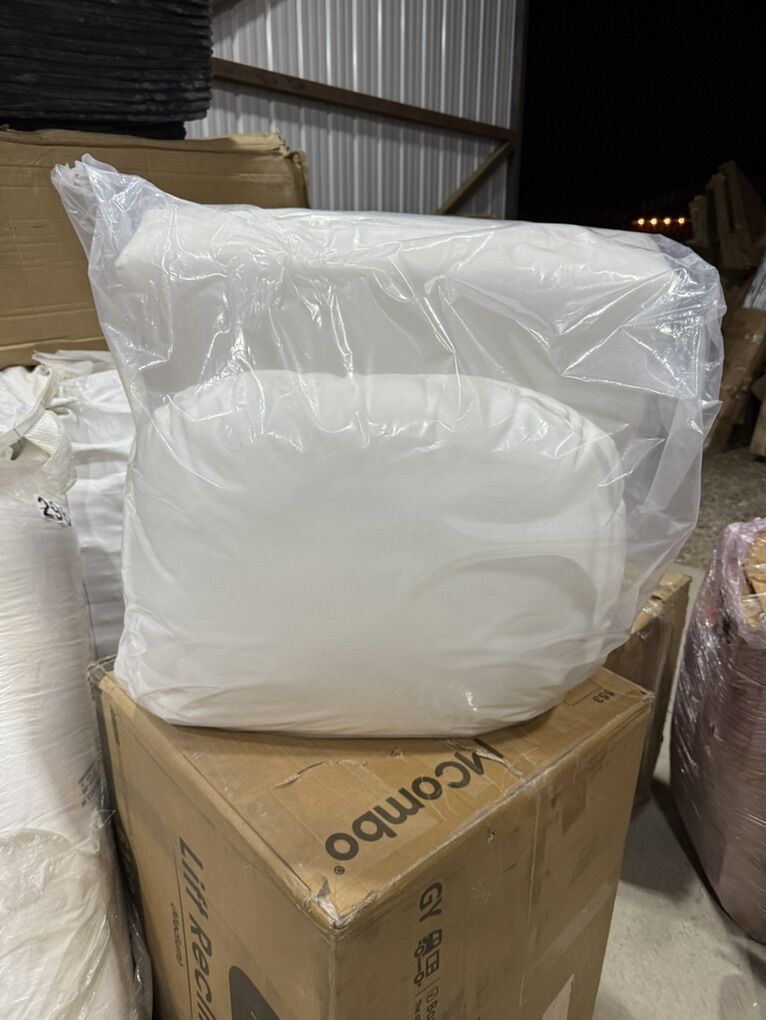 New White Patio Chair Seat Cushion Set