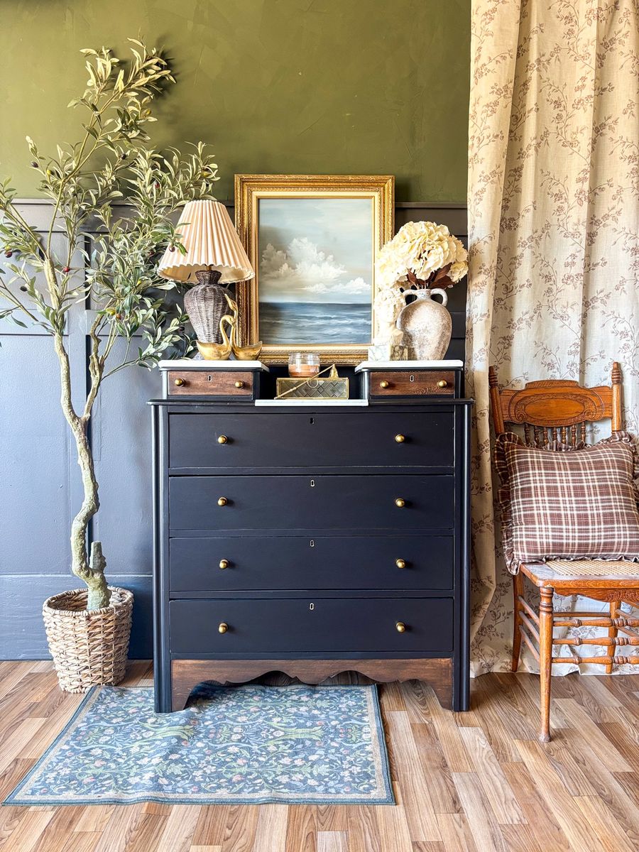 *FREE DELIVERY* Victorian 1870-1890 Eastlake Marble & Wood Chest of Drawers/Dresser