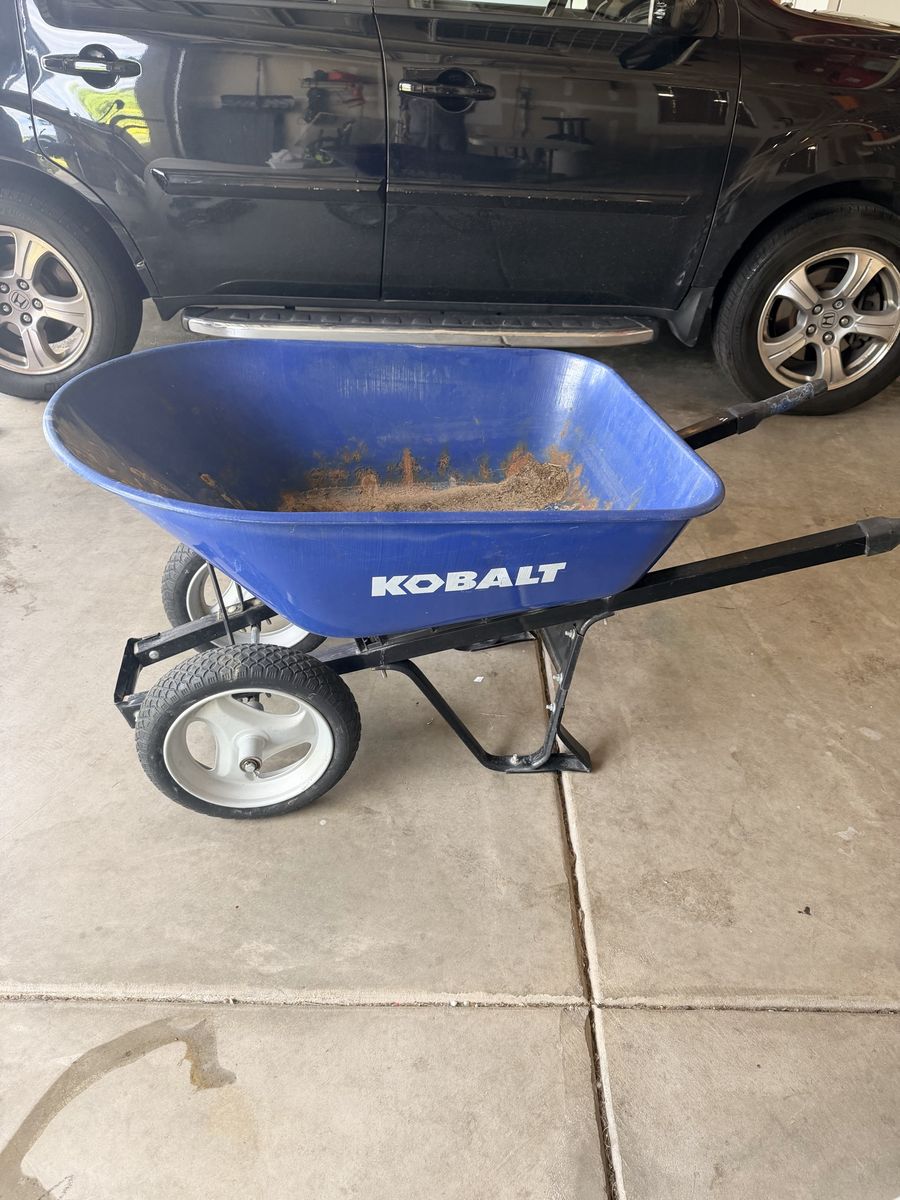 Kobalt 2 Wheel Wheelbarrow- Flat Free