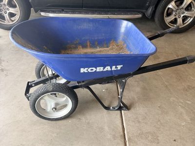 Kobalt 2 Wheel Wheelbarrow- Flat Free