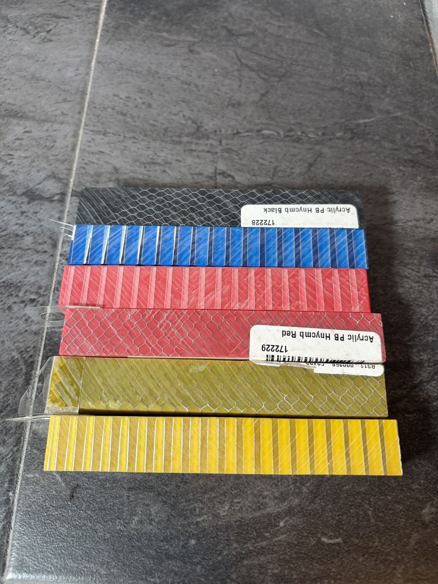 Honeycomb Acrylic Pen Blanks for Woodturning