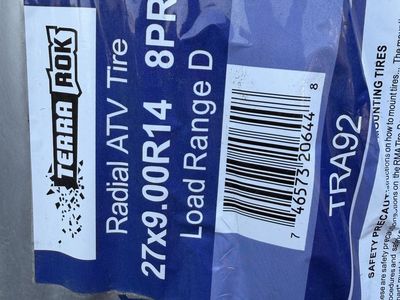 5 tires 27-9.00r14 atv tires