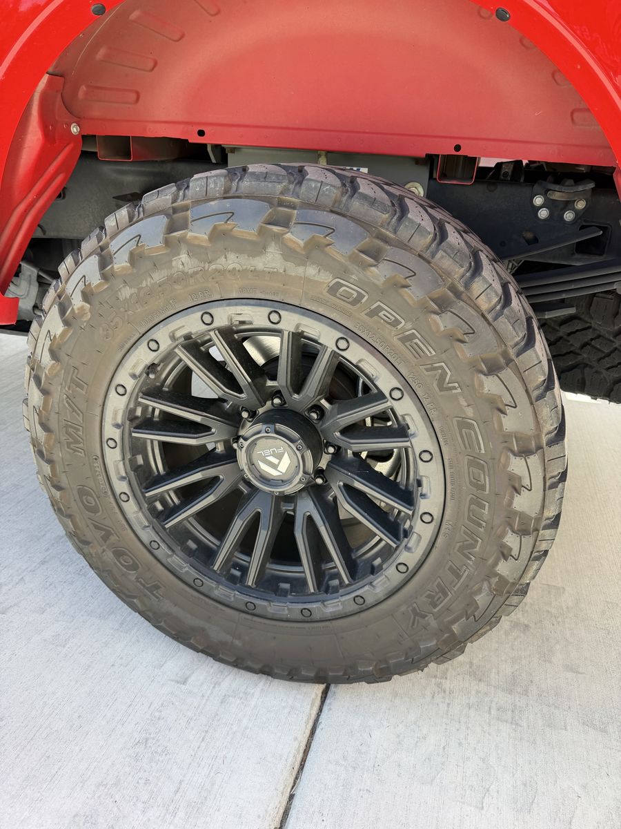 20” Fuel wheels and Toyo M/T tires