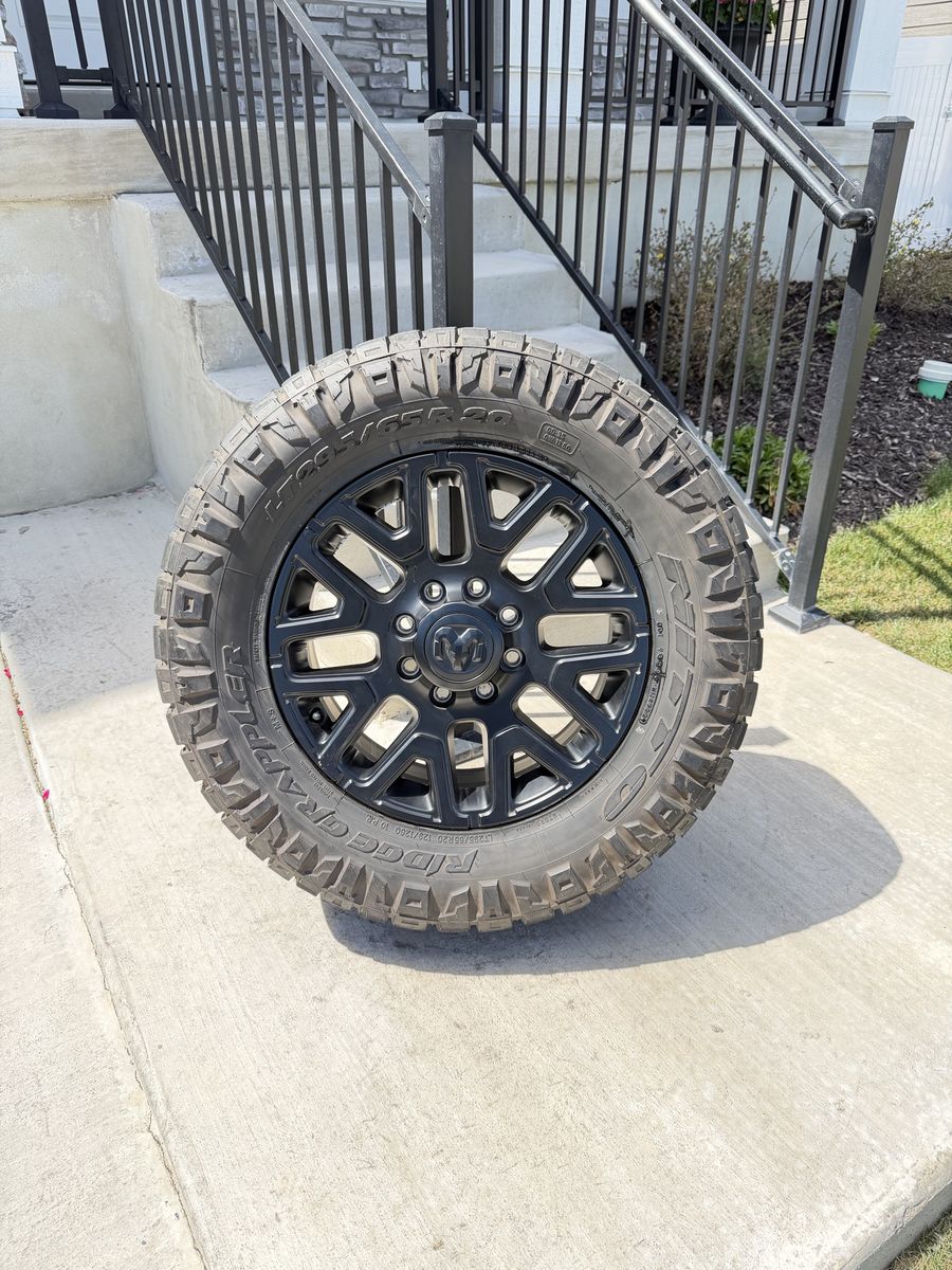 Dodge Ram 3500 Limited Rims and Tires 295/65R20