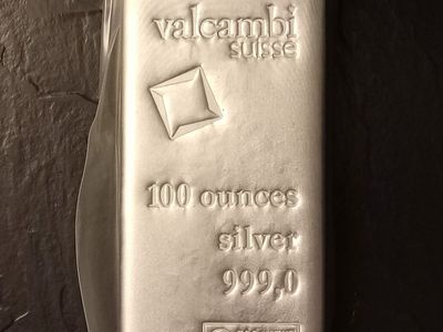 $1 Under Spot 100 OZ valcambi Silver Bar