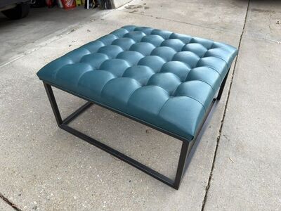 Leather Ottoman