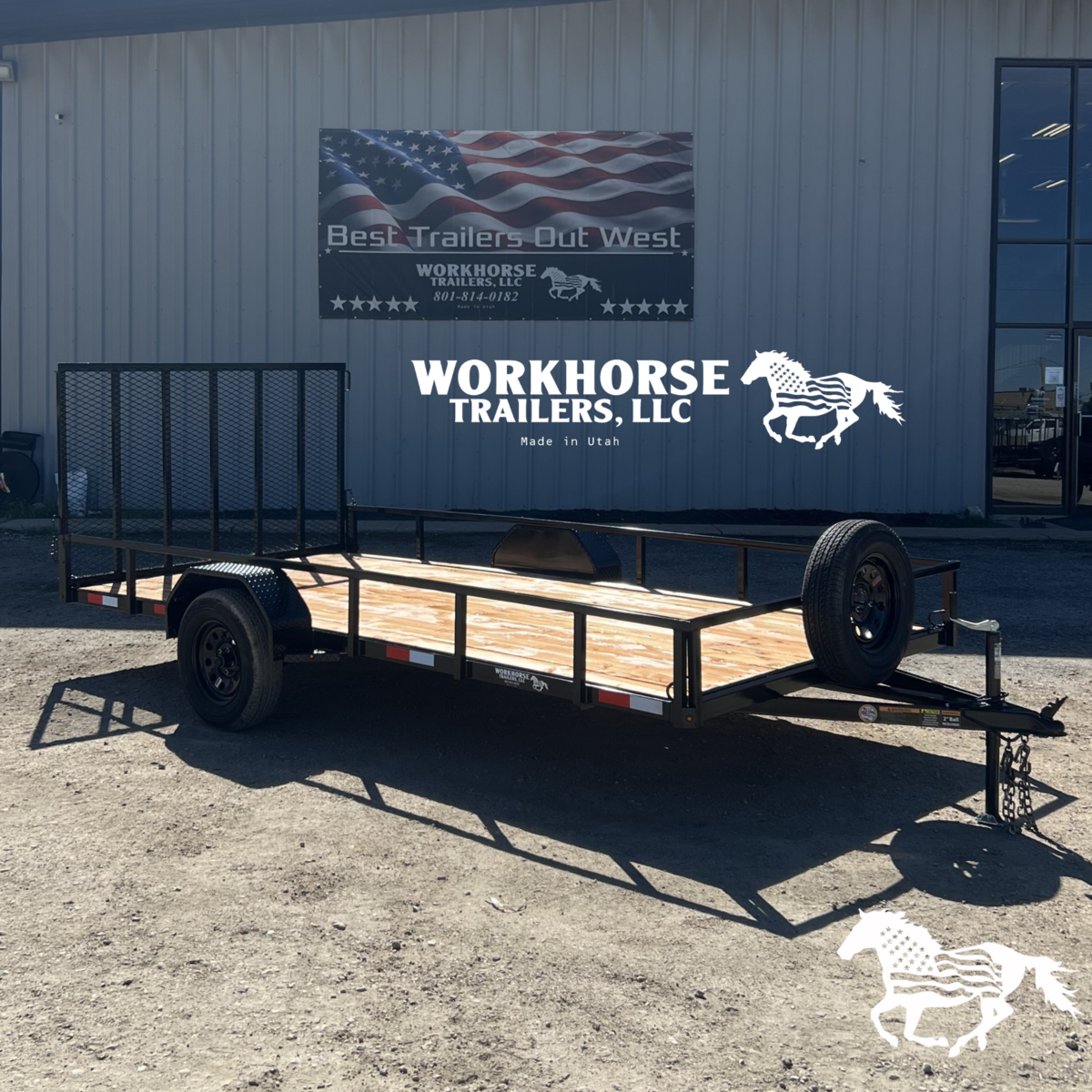 2026 Brand New Workhorse Trailer 7x14’ Value-Single Axle (SPARE TIRE INCLUDED)